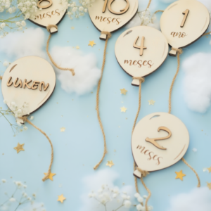 Placas cumplemes globos