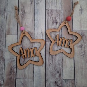 Bola Navidad Estrella con nombre