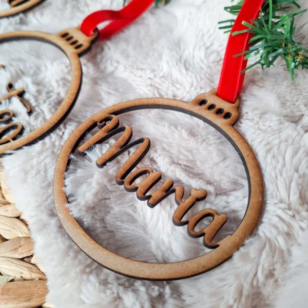 Bola Navidad simple nombre - Imagen 4