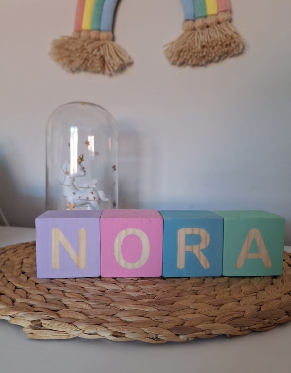 Cubos con letras para formar nombres - Imagen 4