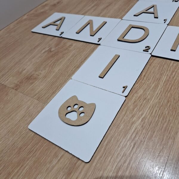 Letras Scrabble en relieve - Imagen 2