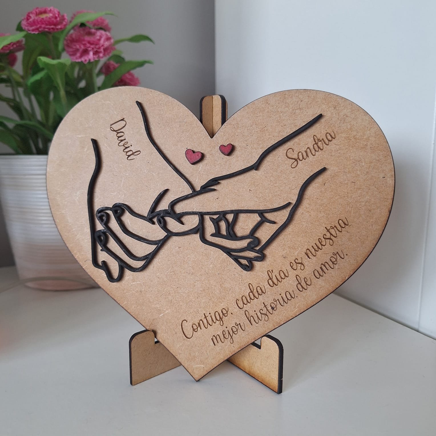 Corazón con relieve