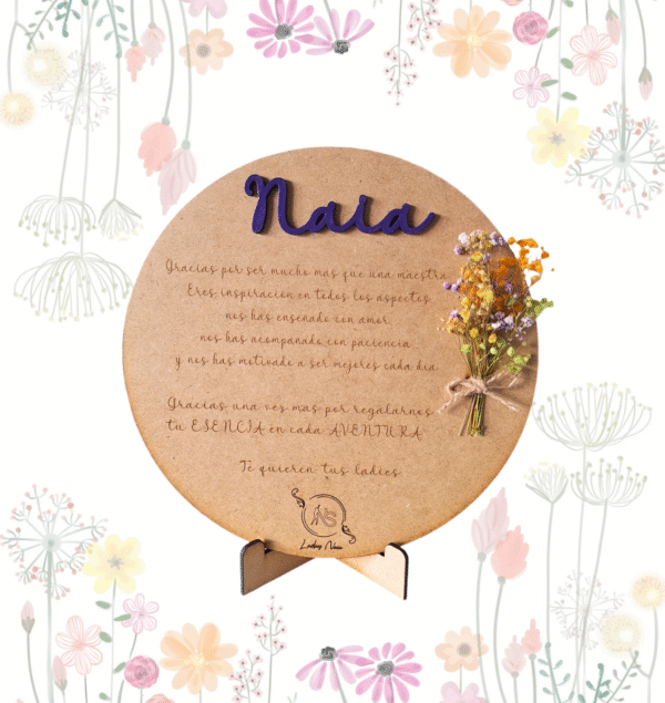 Placa Personalizada de Agradecimiento