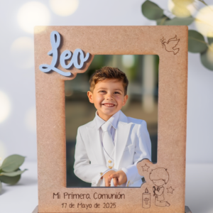 Portafotos Comunión Personalizado – Modelo Niño