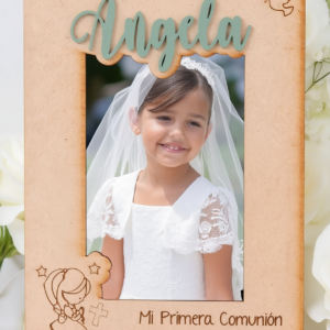 Portafotos Comunión Personalizado - Modelo Niña