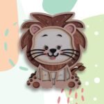 Lámpara infantil de león con luces LED