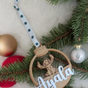 Bola de Navidad personalizada con personaje Disney