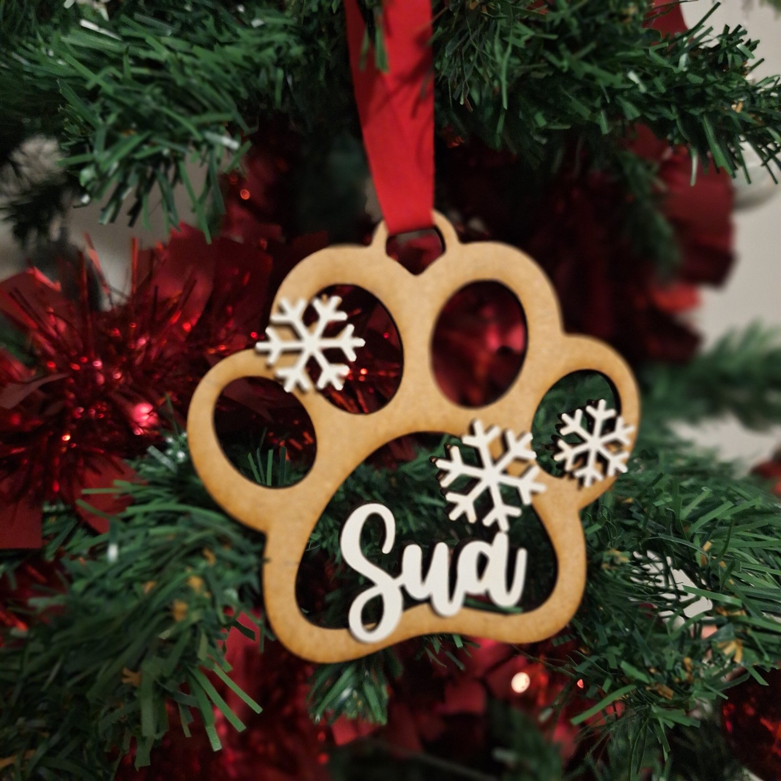 Bola huella mascota con relieve