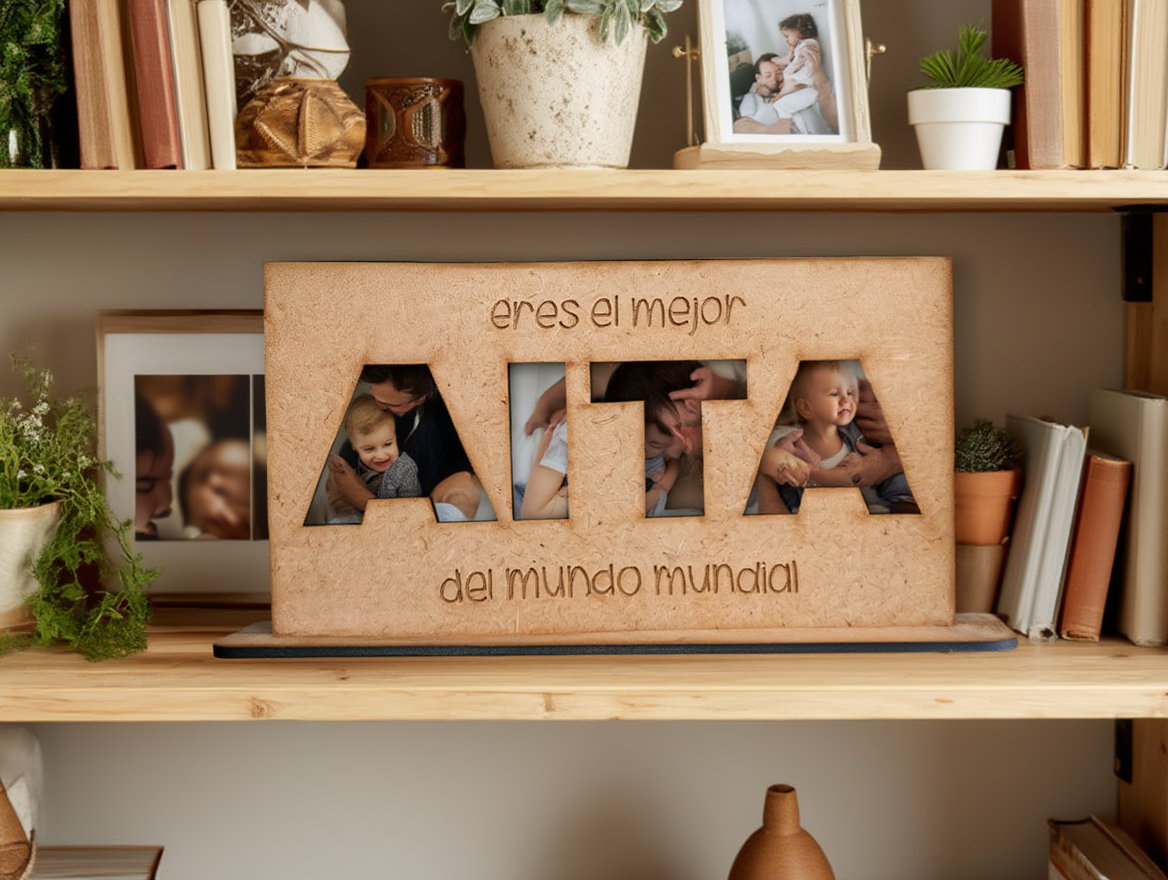 Marco personalizado “AITA, el mejor del mundo mundial”