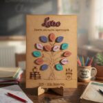 Placa de Madera Personalizada para Profesores – Árbol de la Clase con Nombres